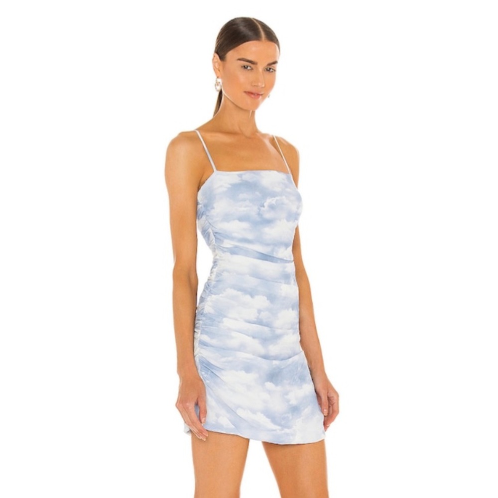 WeWoreWhat Ronnie Dress in Clouds Powder Blue